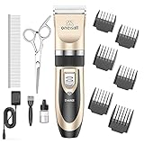 Dog Clippers Low Noise Rechargeable Dog Grooming Kit Cordless Dog Hair Clippers Trimmer Shaver for...