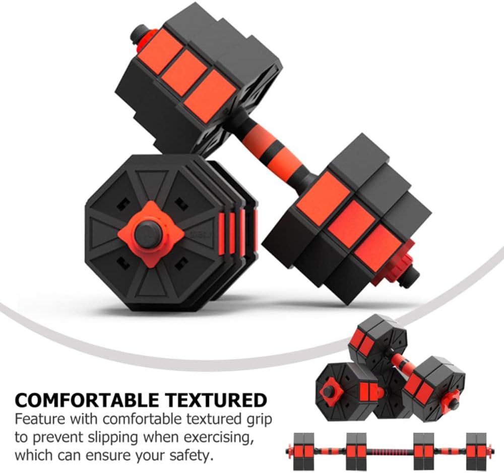 ワイルドフィット ダンベルセット 60kg 550mmロングシャフト 黒ラバー / 筋トレ 筋トレグッズ 30kg×2個 ベンチプレス  トレーニング器具 鉄アレイ 可変式 1ペア調整可能なダンベルウェイトセットフィットネスダンベルコネクタバーフィットネス取り外し可能なダンベルアームマッスルトレーナー,2