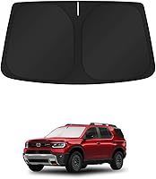 Vista 64 de KUST - Parasol plegable para parabrisas para BMW X1 E84, accesorios 2011 2012 2013 2014 2015, protector de visera de sol ajustable que bloquea