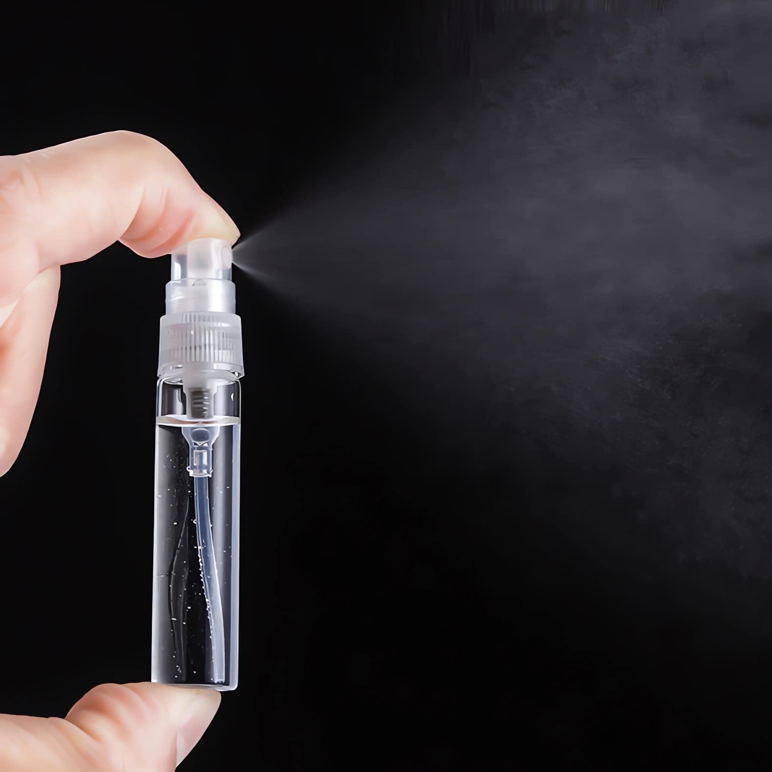 100 Pezzi 3ml Transparente Vetro flacone spray Perfume Porta Profumo in Vetro Piccolo Flacone Spray per Nebbia Riutilizzabile Portatile, Bottiglia di Profumo, Cosmetica, Viaggio