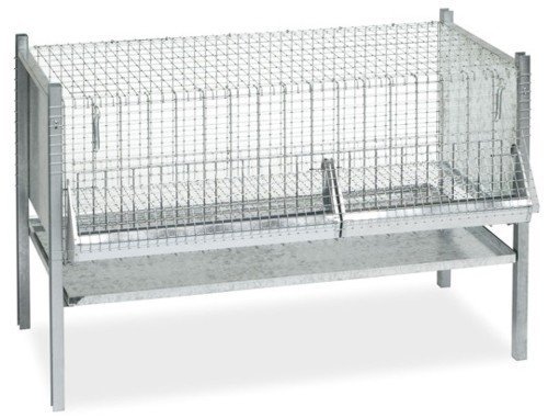 Gabbia per galline smontata con fondi cm 102 x 53 x 70 Giardinaggio Articoli zootecnia