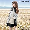 CORIOS Damen Canvas Umhängetasche Große Handtasche Casual Tragetasche Henkeltaschen mit Mehreren Taschen Leichtgewicht Schultertasche Multifunktionale Tote Beutel Weiß #1