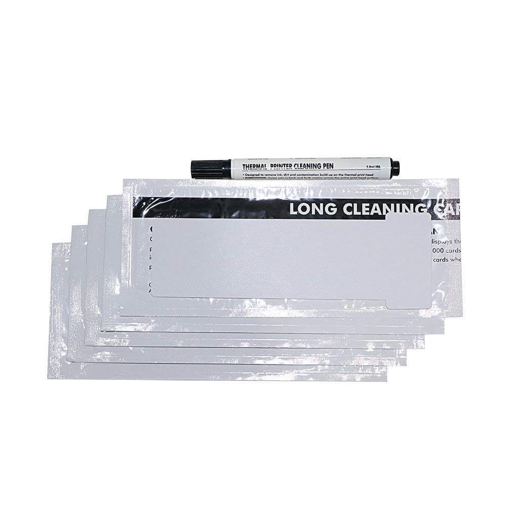CK1 Cleaning Kit for Pronto, Opera, Alto and Tempo Card Printers, Pack of 5 Cleaning Cards and 1Cleaning Pen.