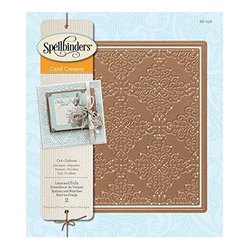 Spellbinders "Lace and Frills" Card Creator Dies, Brown, 6 by 6" - Image 4