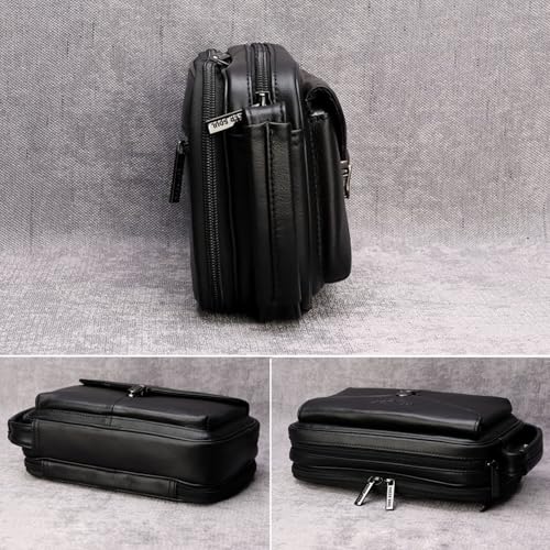 Image of Leather Clutch Purse Wallet Men Wrist Bag