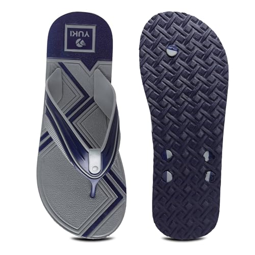 Image of YUKI Men Slippers | Stylish Hawai Chappal Rubber Flip Flops Slippers, Comfortable & Ultra-Light, Waterproof Non-Slip Thong