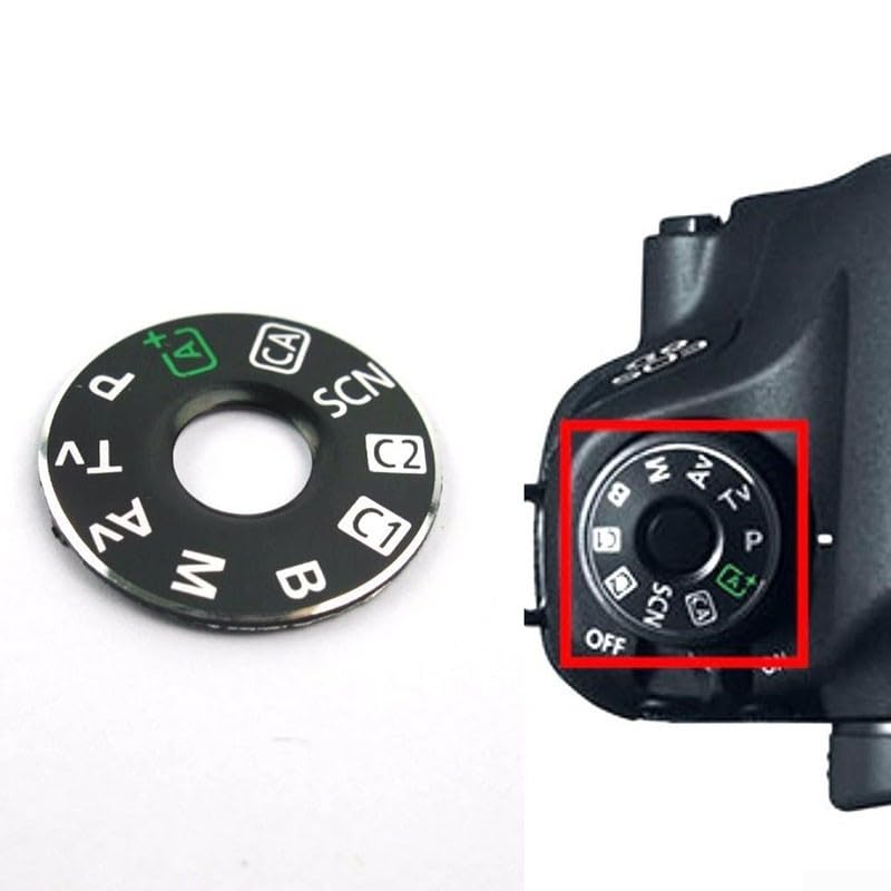 Button Repair Kit for Eos 6D Camera Dial Mode Plate Fix Cracked or Damaged Labels
