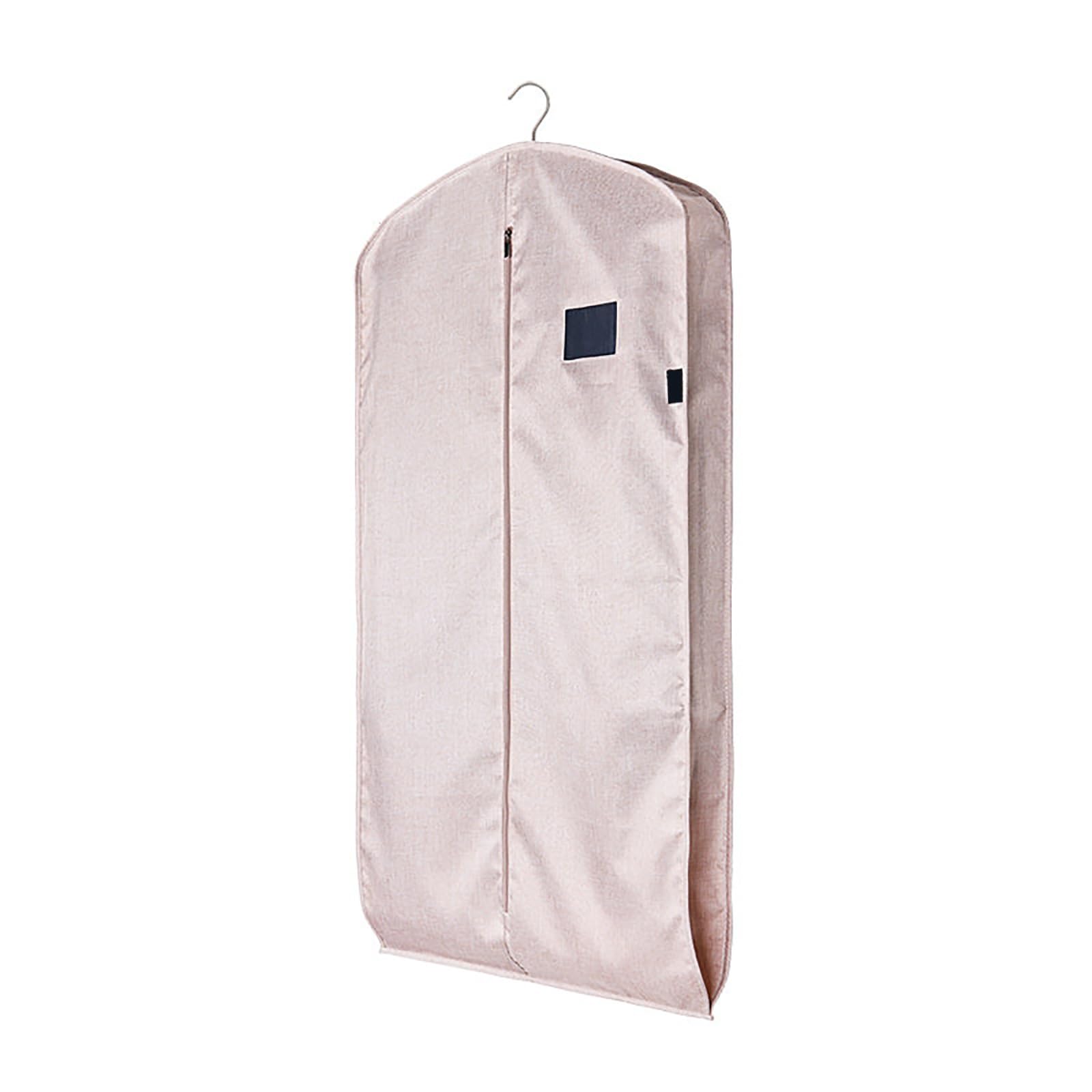 Garment Bags for Hanging Clothes, Clothes Cover, Garment Bags with Storage, Coats and Down Jackets(Beige,58 * 9 * 90cm/23 * 4 * 35in)