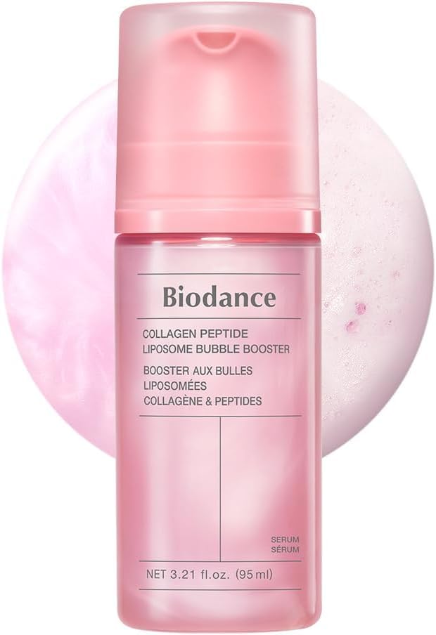 Image of BIODANCE Collagen Peptide Lipsome Bubble Booster, Micro-Bubble Foam Essence for Elasticity and Plumping, Hydration & Skin Prep Boost, Korean Skin Care | 3.21 fl.oz