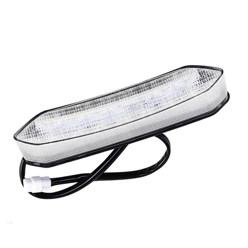 Clignotant moto LED étanche à lentille claire avec feu stop actif 12V pour Raptor 700