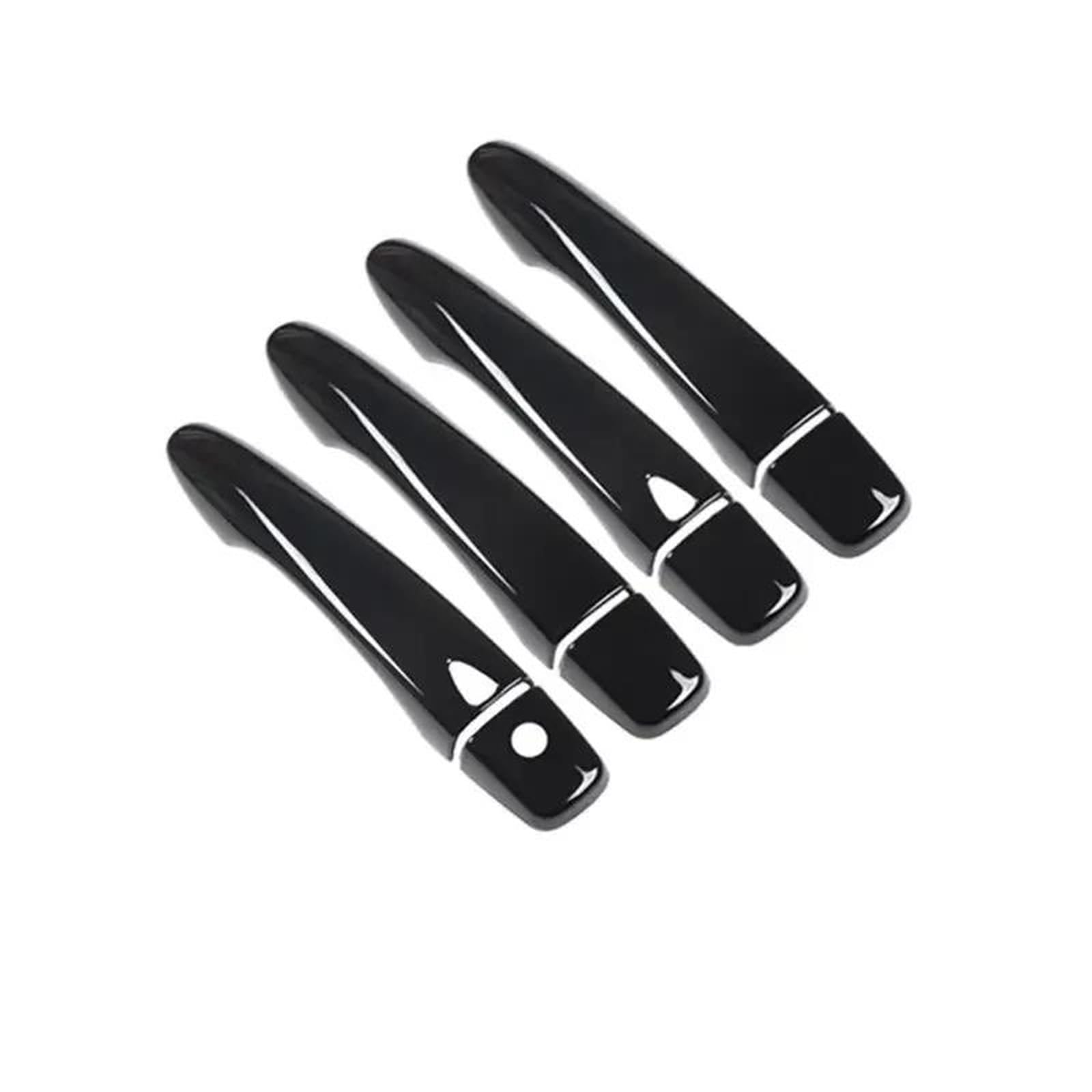 Bayde Black 2 Buttons Gloss Black Chrome Car Door Handle Cover Catch Cap Trim Molding For Nissan For Versa For Tiida 2019-2022 Accessories Cover Trim