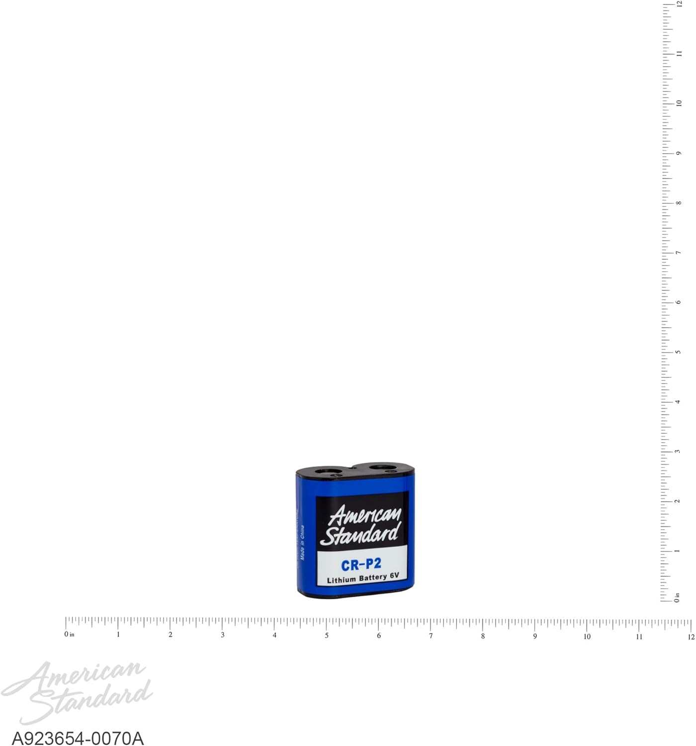 American Standard A923654-0070A Selectronic Battery 6 VCR-P2, Black - Image 2