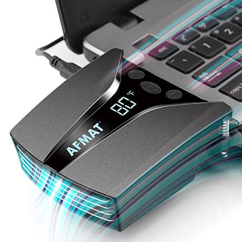 Laptop Cooler, Laptop Fan, Laptop Cooling Fan, Laptop Cooling, Celsius/Fahrenheit Temperature Display, Auto-Temp