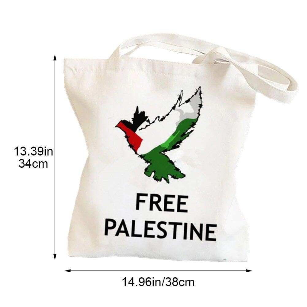 Borsa in Tela Stampata Palestina Gratuita Borsa per Spesa