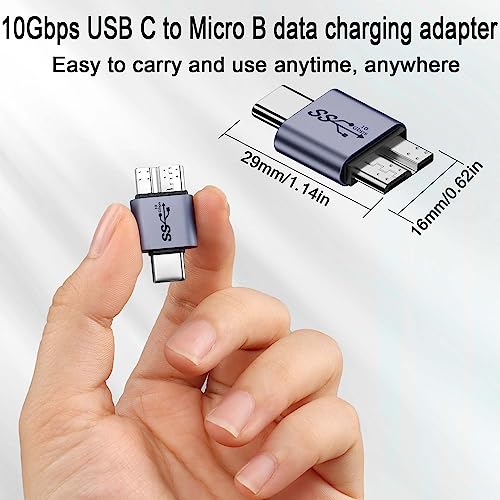 QIANRENON 10Gbps USB C a Micro B Disco rigido