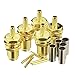 Eightwood 10pcs SMA Female Bulkhead Crimp Connector Gold-Plated for RG316 RG174 Cable