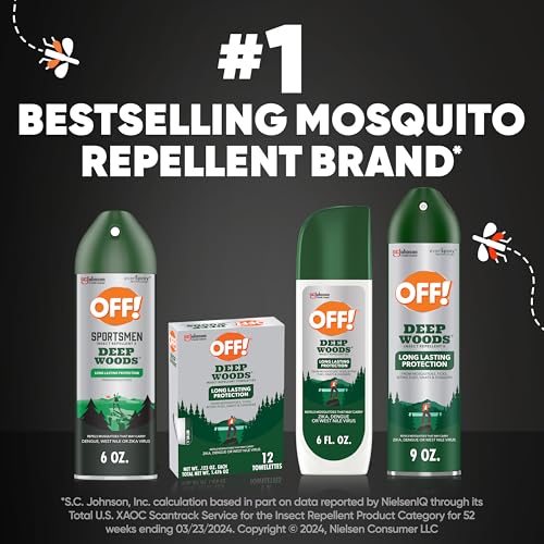 OFF! Deep Woods Sportsmen Insect & Mosquito Repellent Bug Spray, 6 oz, 4 pk - image 9