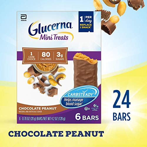 Glucerna Mini Treats, 24Count, for People with Diabetes to Help Manage Blood Sugar