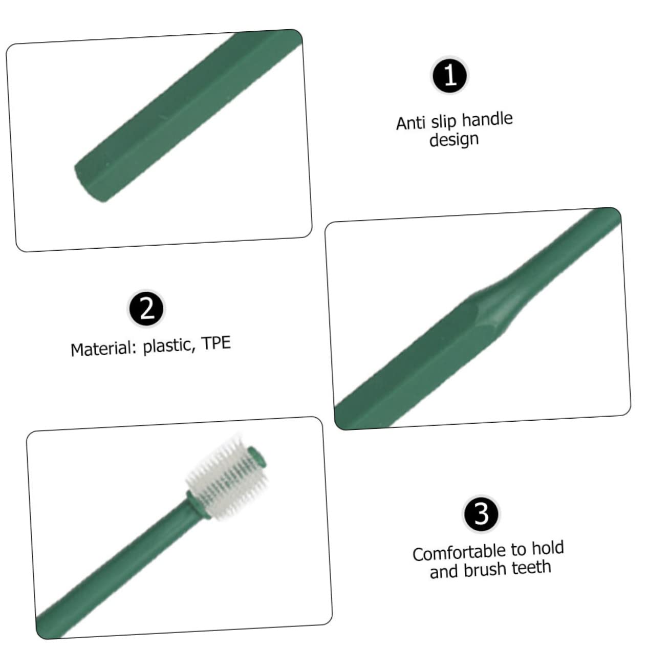 Sosoport 8pezzi Spazzolini Da Denti Per Animali Domestici Con Setole Morbide Igiene Orale Per Cani e Gatti Design Ergonomico e Pratico Per Pulizia