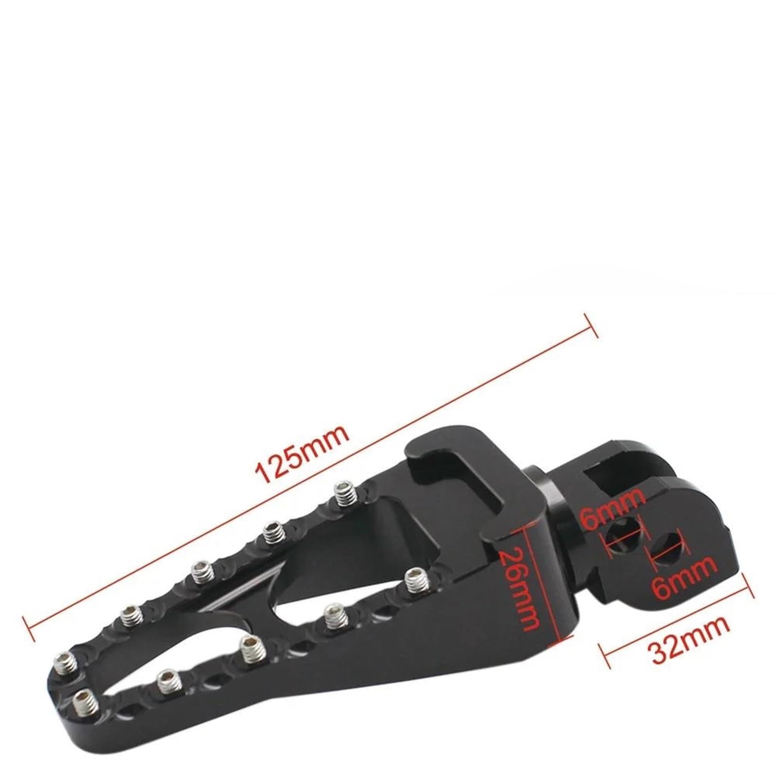 Accesorios para clavijas Reposapiés Delanteros Para Motocicleta Para Ducati Scrambler 400, 800, 1100 (2015, 2016, 2017, 2018, 2019 2020), Accesorios Para Pedales(Silver)