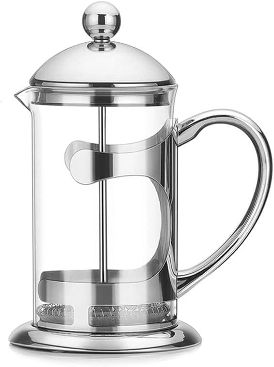 French Press Espresso and Tea Maker Stainless Steel Plunger and Heat Resistant Borosilicate Glass 800ml
