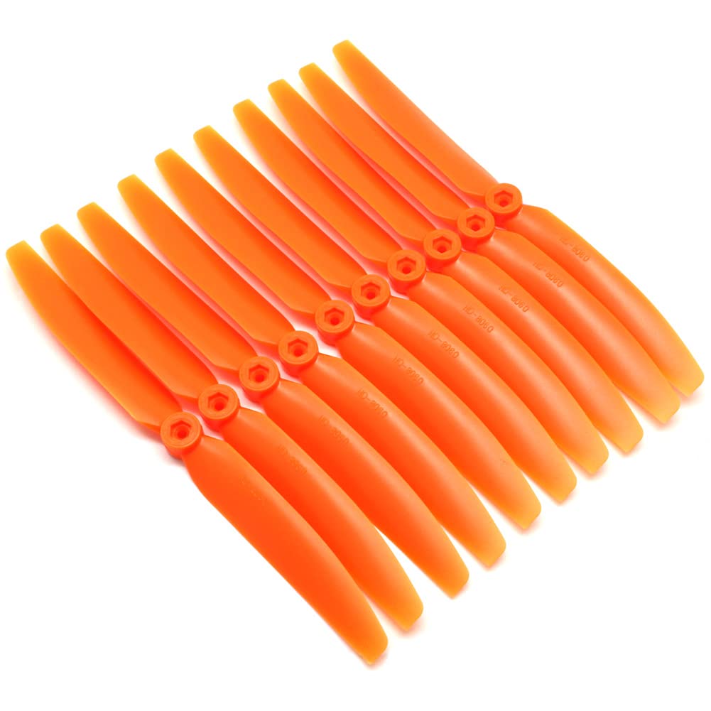 Apto for avión RC, Lote de 10 Unidades, Apto for hélice GWS Prop, Paquete de 5, 10 x 6 C, BS1V, EP-1060, 9050, 8060, 8040, 7035, 6030, 5030(9050)