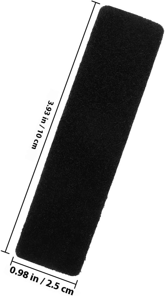 100pcs Black Square 25x100mm Hook and Loop Strips with Strong Adhesive Backing, Double-Sided Nylon Tape for Sofa Cushion Fixing and Home Decoration Supplies