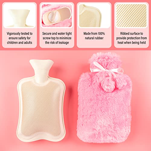 Bouillotte en caoutchouc naturel de qualité supérieure | Pack de 2 - 2