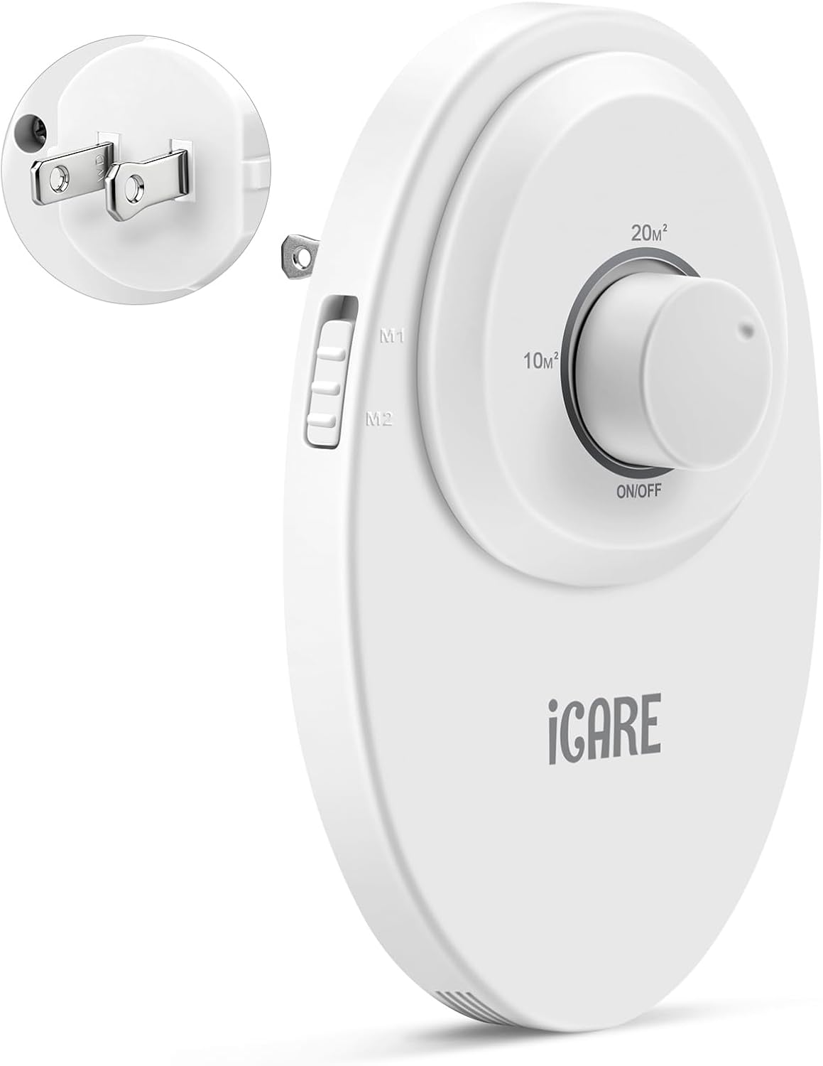 ICARE Ozone Odor Eliminator for Strong Odor 120mg/h Cat Litter Deodorizer Dog Poof Odor Removal Home Plug in Air Purifier for Toilet Kitchen Pets Shoe Smoke Car Formaldehyde Air Freshener