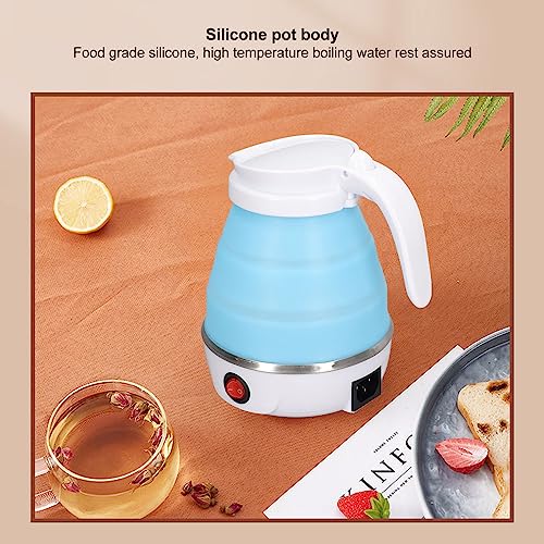 Hervidor eléctrico plegable portátil 0.6L 400W azul miniatura 3