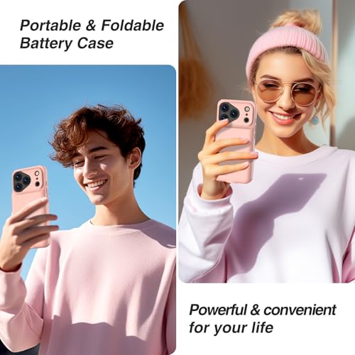 Coque batterie iPhone 6,7 pouces rose GIN FOXI pour rester connecté en voyage - 7