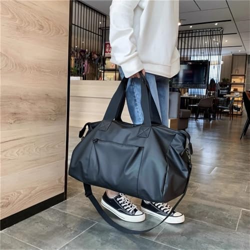 Travel Duffels Large-capacity Short-distance Business Trip Travel Bag Portable Sports And Fitness Bag Men And Women's Luggage Bag Business Travel Bag(Black)3