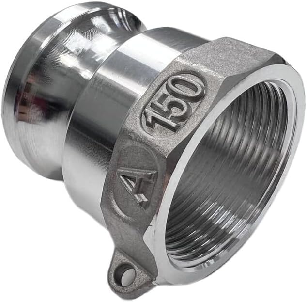 Aluminum Type A Cam and Groove Couplings / 1-Inch Quick Connect & Disconnect Fittings/Hose Camlock Fittings-1" Male Camlock Adapter x 1" Female NPT Thread (1")