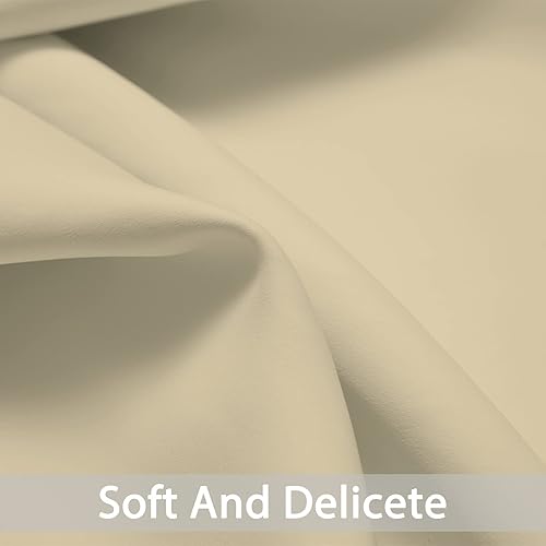 Miniatura 4 de Yakamok Cortinas opacas para oscurecer la habitación, paneles de ventana con aislamiento térmico y ojales sólidos en la parte superior para