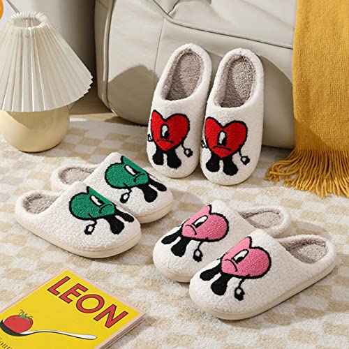 Generic Bad Cute Bunny Slippers: Red, Size 9.5-10 Women/8.5-8.5 Men4