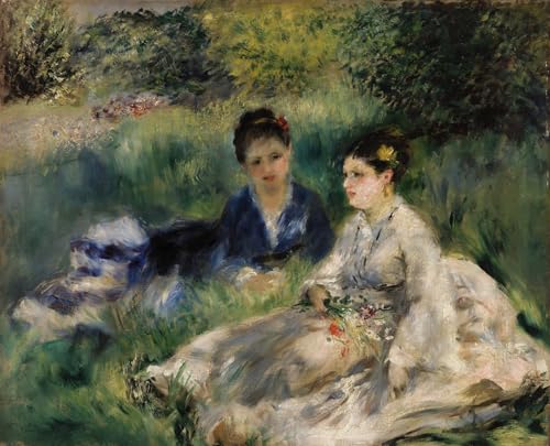 Tableaux peinture sur toile Renoir sur l'herbe image deco chambre