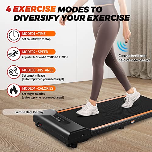 Walking-Pad-Advzon-Under-Desk-Treadmill-20HP-Walking-Pad-Treadmill-Under-Desk-Remote-Control-with-Mobile-Phone-Holder-Free-Installation-LED-Display-2-in-1-DeskTreadmill