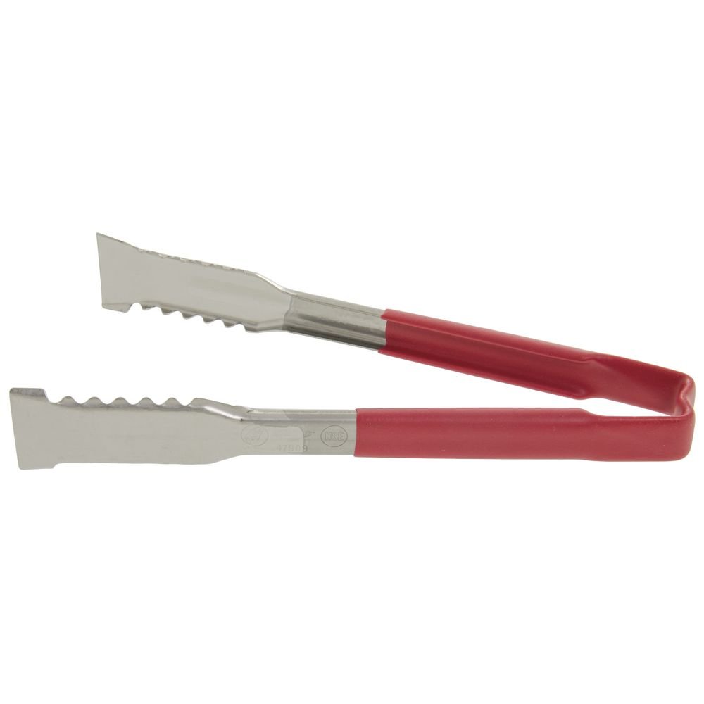 Vollrath Versagrip Tong Flat Red, 9 1/2''