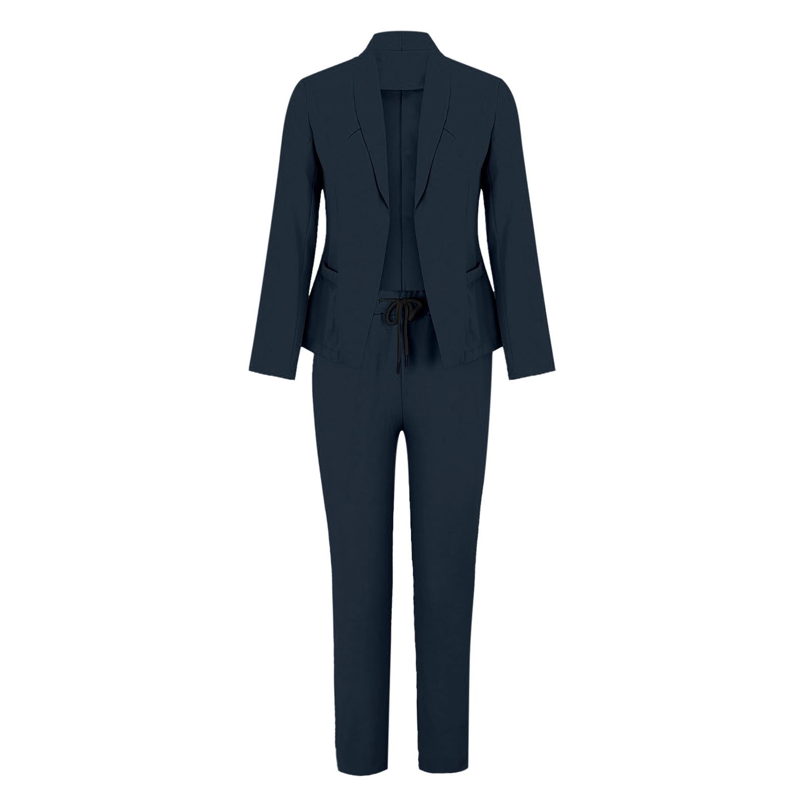 Damen Hosenanzug Elegant Business Anzug Set Hosenanzug 2-teilig Zweiteiler Slimfit Festlich Sportlich Hosenanzug Streetwear