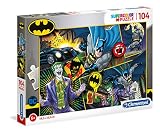 Clementoni - Puzzle infantil Batman 104 piezas, puzzle infantil superheroes, a partir de 6 años (25708)