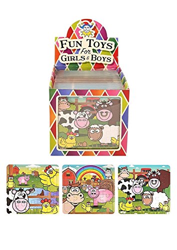 The Toy Jar 20 x Mini Farm JIGSAWS 13cm x 12cm by