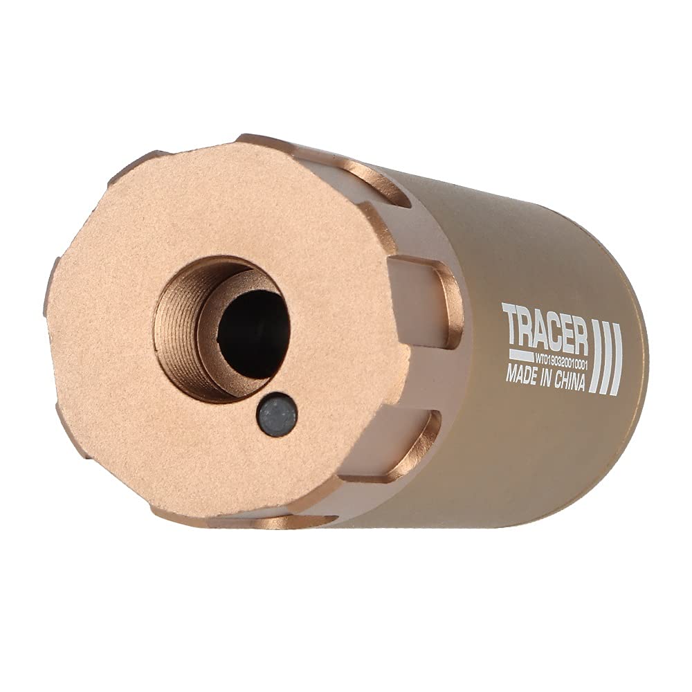 KODENOR Airsoft Fluorescence Auto Tracer Bright Aux Unité Tactique Tactique de Silencieux de Silencieux de 14mm CCW (Color : EX-020-GOLD