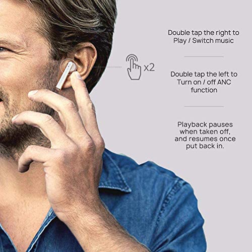HUAWEI FreeBuds 3 - Wireless Bluetooth Earphone with Intelligent Noise Cancellation (Kirin A1 Chipset, Ultra-Low Latency, Fast Bluetooth Connection, 14mm Speaker, Quick Wireless Charging) (White)
