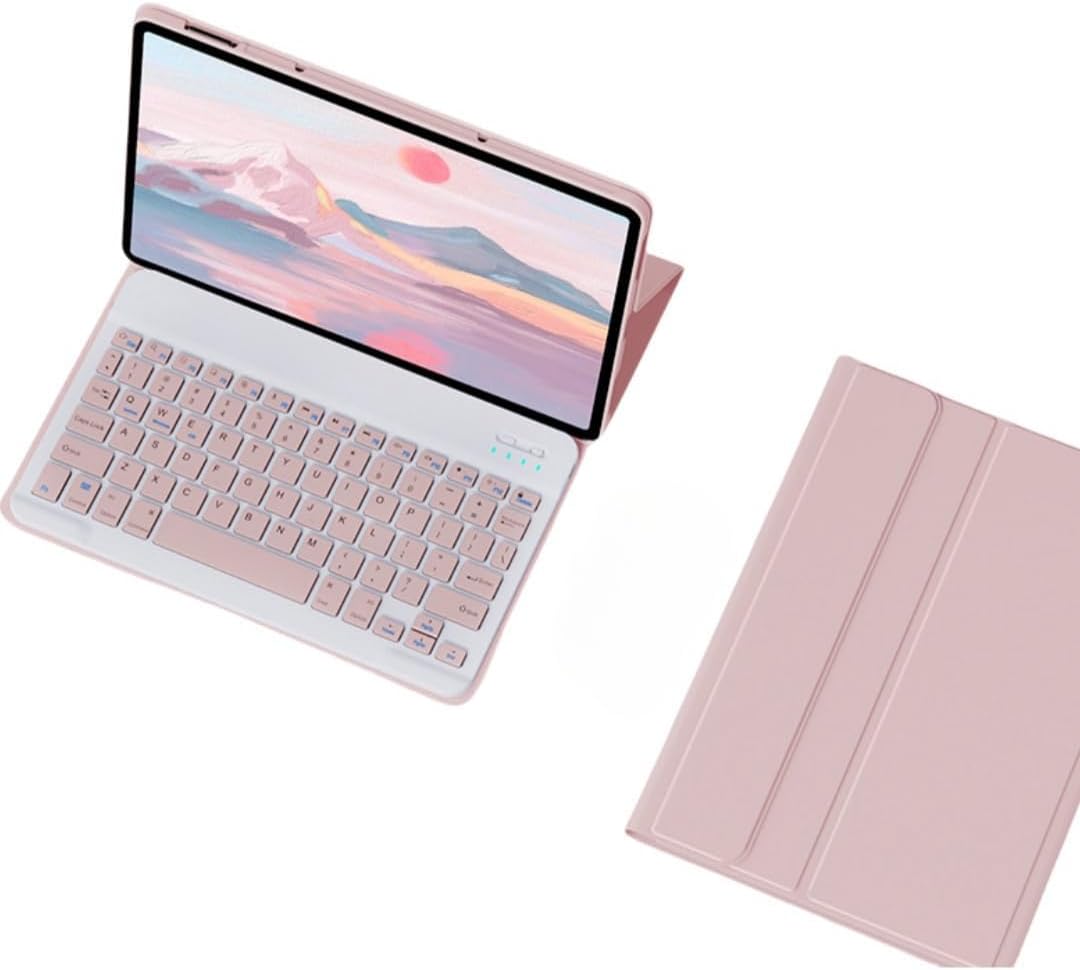 Keyboard Case for Lenovo Tab M11 2024 Model (TB330FU/TB330XU), Slim Flip Case with Magnetically Detachable Candy Color Keyboard for Lenovo Tab M11 11-inch, Pink