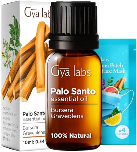Gya-Labs-Palo-Santo-Essential-Oil-for-Diffuser-034-Fl-Oz-100-Pure-Natural-Palo-Santo-Oil-for-Hair-Skin-Perfume-Candles-Spray-Bath-Candle-Making-Subtly-Sweet-Woody-Scent Gya Labs Palo Santo Essential Oil for Diffuser 034 Fl Oz 100 Pure Natural Palo Santo Oil for Hair Skin Perfume Candles Spray Bath Candle Making Subtly Sweet Woody Scent