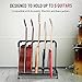 CAHAYA Multi Guitar Rack: Acoustic Guitar Display Rack 5 Holder Thick Padding Guitar Rack Holder Floor Stand for Classical Acoustic Electric Guitars and Bass CY0345