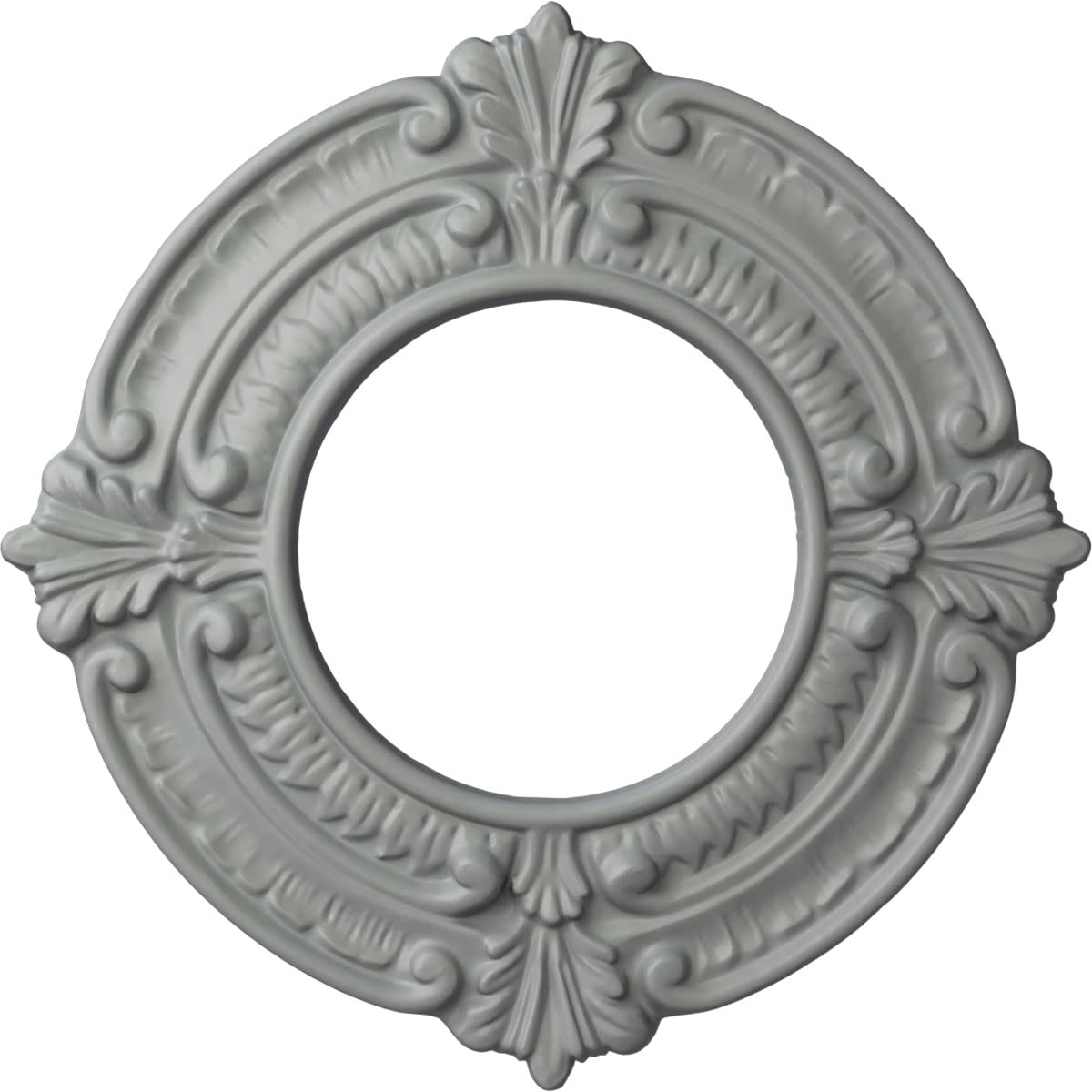 Ekena Millwork CM09BN Benson Ceiling Medallion, 9"OD x 4 1/8"ID x 5/8"P, Primed