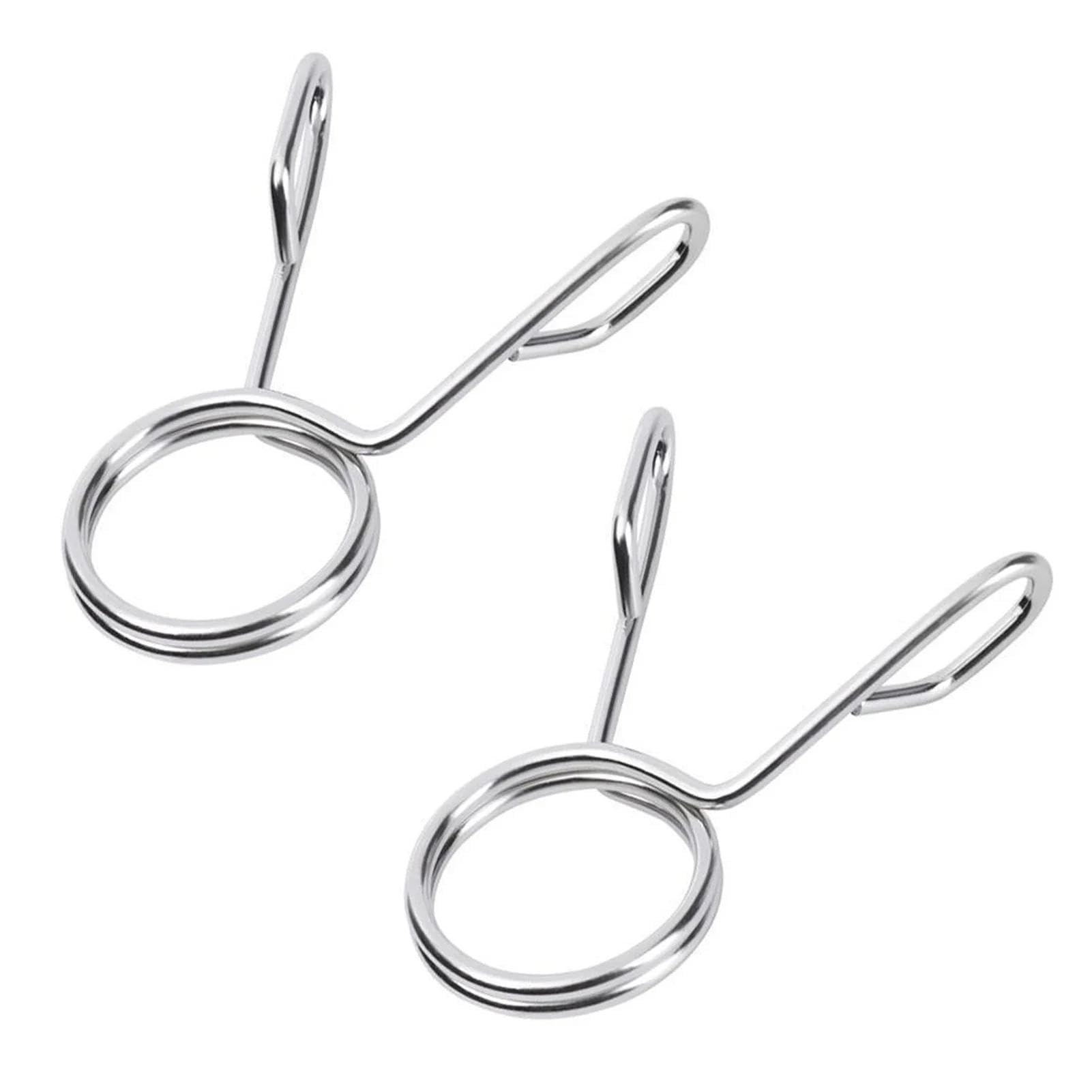 Pinces à Ressort Pour Haltères – 2 Colliers En Acier, Compatibles Barres 50 Mm, Installation à Une Main