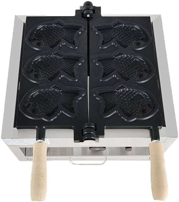 Taiyaki Maker 3PCS Fish Shaped Waffle Maker Machine 1400W Ice Cream Taiyaki Maker Non-stick Coating Electric