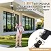GADFISH 26FT Reach Light Bulb Changer for High Ceilings, 5-20FT Extension Pole, High Ceiling Light Bulb Changer Pole with Baskets and Suction Cup for High Ceilings and Recessed Lights